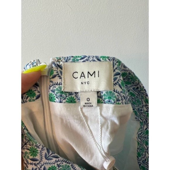 Cami NYC Bia Floral Mini Skirt Women's Turquoise Wallpaper Size: 0 NWT - Picture 9 of 10